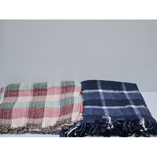 43 - 2 Wool Rugs & 2 Wool Blankets