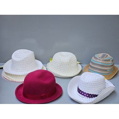 49 - A Large Quantity Of Easter Bonnets, Girls Weave Hats, Easter Hats Etc