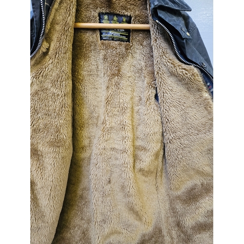 60 - Barbour Jacket With Pile Lining Size C34/86cm