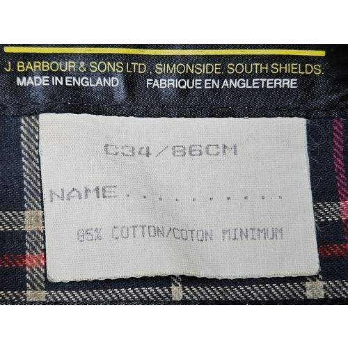 60 - Barbour Jacket With Pile Lining Size C34/86cm