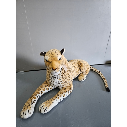 66 - Large Leopard Soft Toy (Lying) 112cm x 50cm