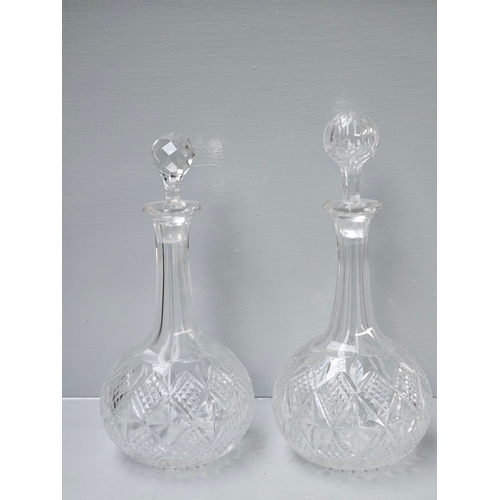 108 - 2 Cut Glass Decanters