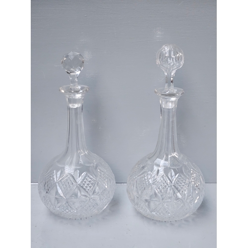 108 - 2 Cut Glass Decanters