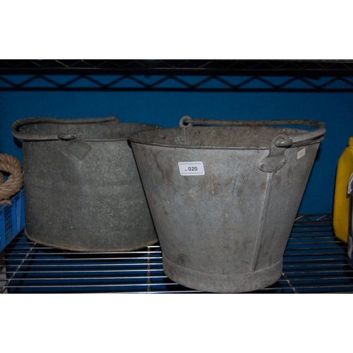 20 - GALVANIZED PALE AND MOP BUCKET