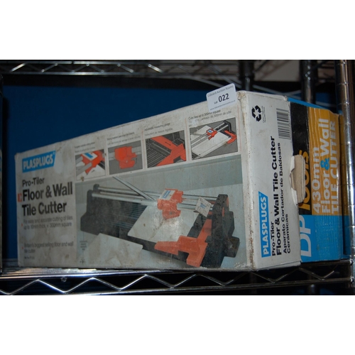 22 - 2 BOXED TILE CUTTERS