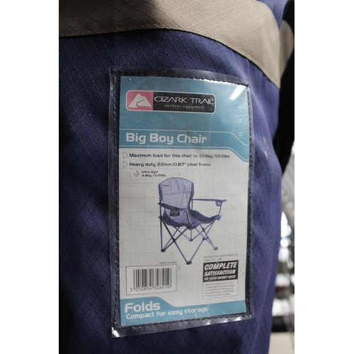 12 - BAG CONTAINING 2 FOLDING FISHING CHAIRS