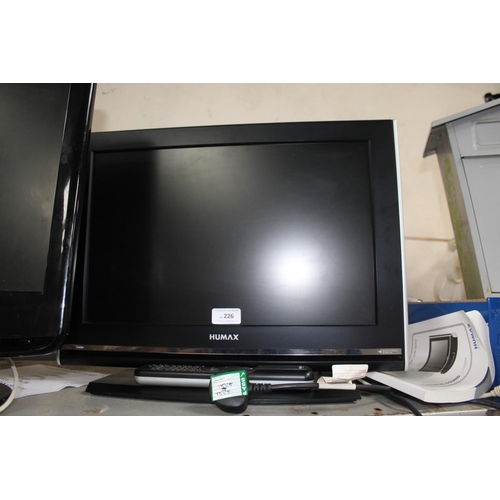 226 - HUMAX FLATSCREEN WITH REMOTE