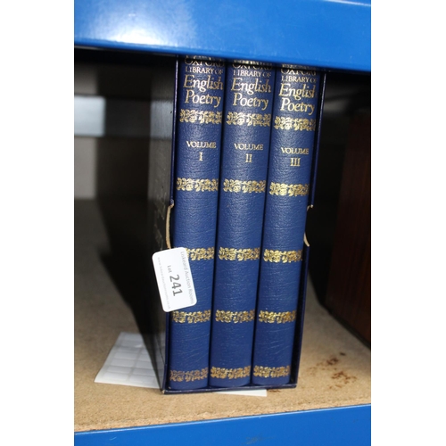 241 - 3 VOLUMES OF ENGLISH POETRY