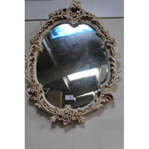 296 - OVAL WALL MIRROR