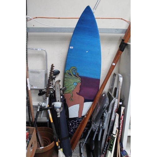 38 - SURF BOARD PAINTED