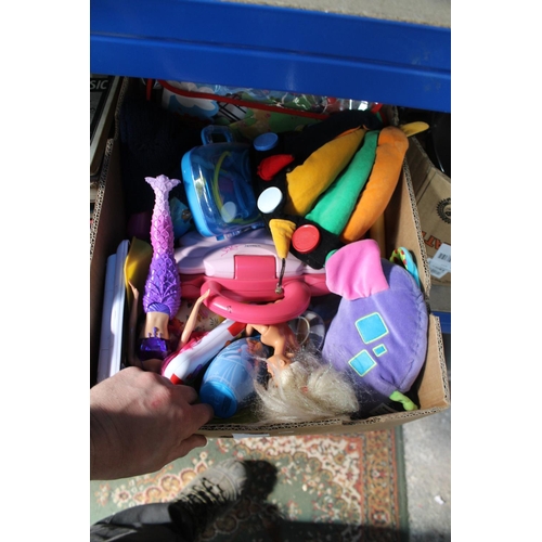 482 - LARGE BOX OF KIDS TOYS