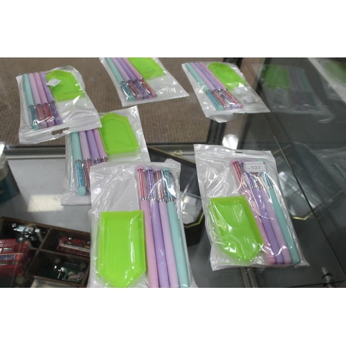 527 - 6 PACKS OF BRAND NEW CROSS STITCH PENS