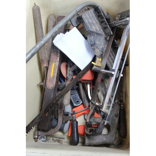 991 - BOX OF VINTAGE TOOLS