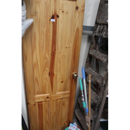 68 - 4 PANELED MODERN PINE INTERIOR DOOR