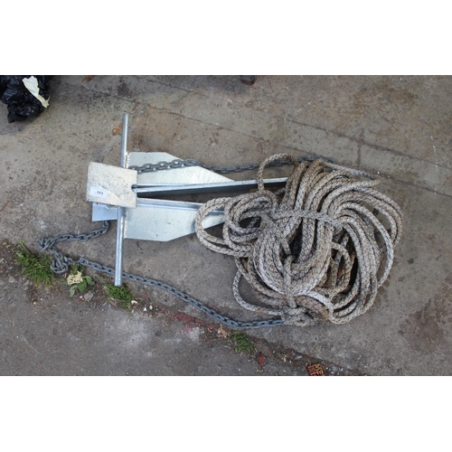 3 - LARGE ANCHOR AND ROPE