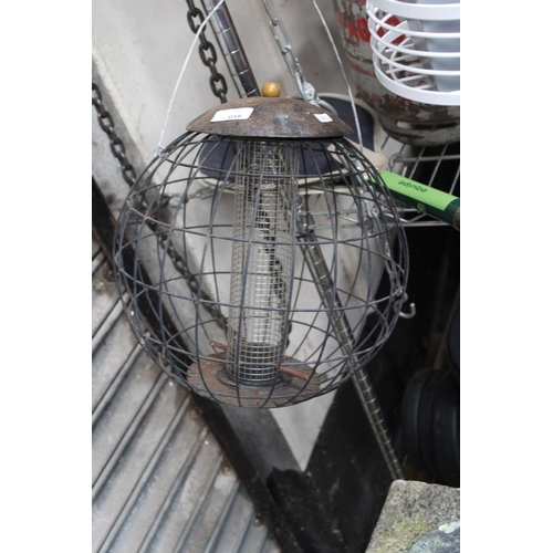 16 - WROUGHT IRON BIRD FEEDER