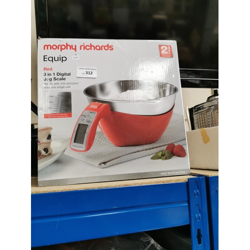 312 - NEW BOXED MORPHY RICHARDS JUG SCALE