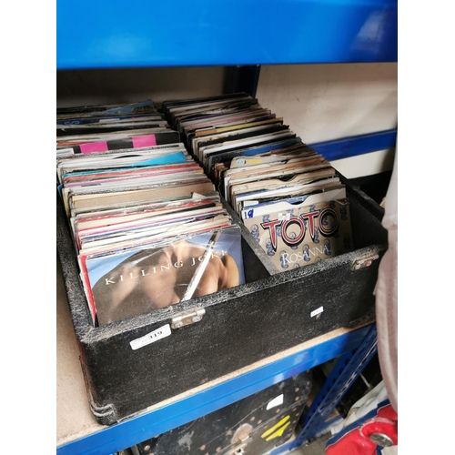 319 - LARGE BOX OF 45 RECORDS