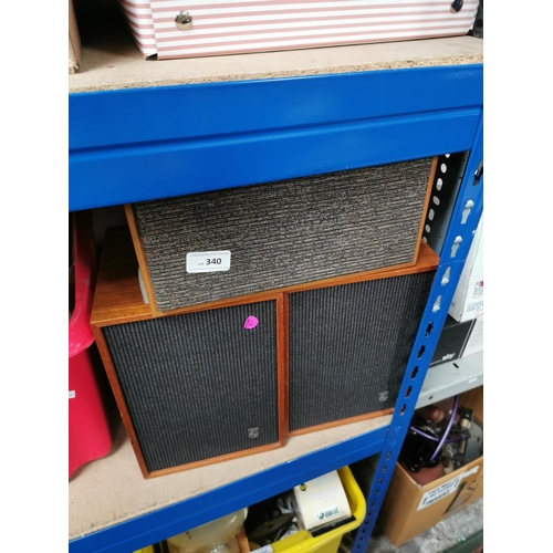 340 - 3 VINTAGE PHILLIP SPEAKERS