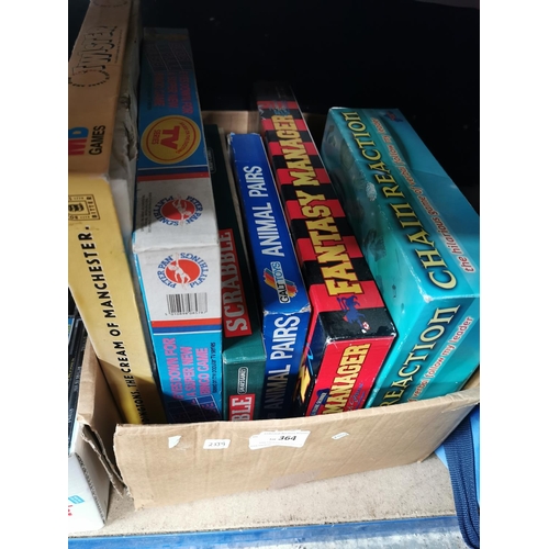 364 - BOX OF CHILDREN'S GAMES