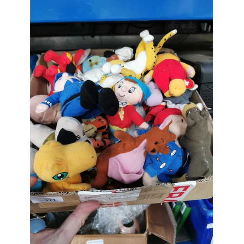 371 - BOX OF MAINLY MC DONALDS SOFT TOYS AND OTHERS