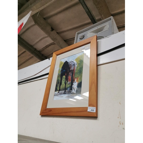 412 - LIMITED EDITION PRINT    BY KAY PEARCE MBE   FRAMED AND GLAZED    BEING SOLD FOR CHARITY