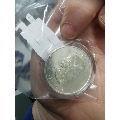 419 - 1 OUNCE SILVER CANADIAN DOLLAR