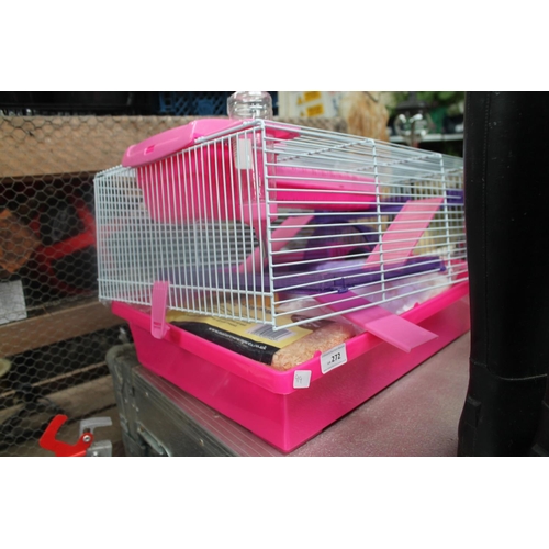 272 - HAMSTER CAGE AND ACCESSORIES