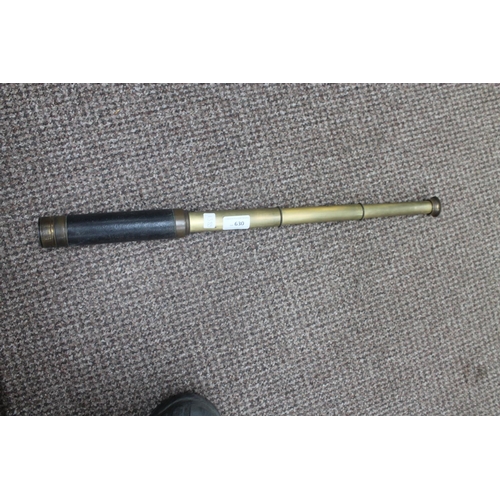 630 - 3 DRAWER BRASS TELESCOPE