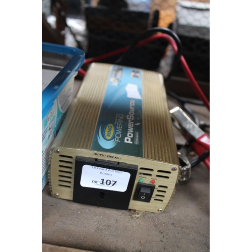 107 - POWER RING POWER SOURCE  TRANSFORMER WITH 240V SOCKET