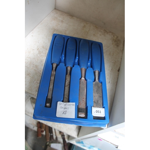 51 - SET OF DRAPER CHISELS