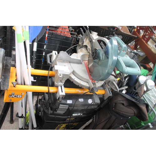 ERBAUER COMPOUND MITRE SAW ON STAND