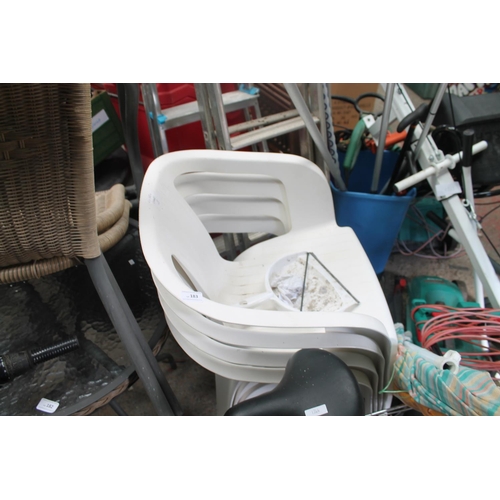 183 - SET OF 4 PATIO/GARDEN CHAIRS