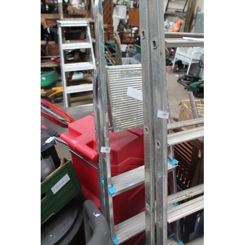 184 - FOLDING ALUMINIUM LADDERS