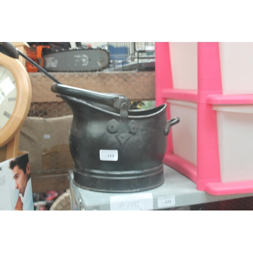 223 - COAL SCUTTLE AND ASH SIEVE