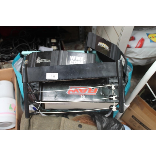 225 - 2 WRESTLING RINGS INCLUDING WWF ELIMINATION CHAMBER