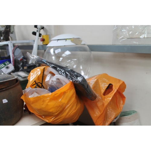 234 - ROUND FISH TANK AND ACCESSORIES