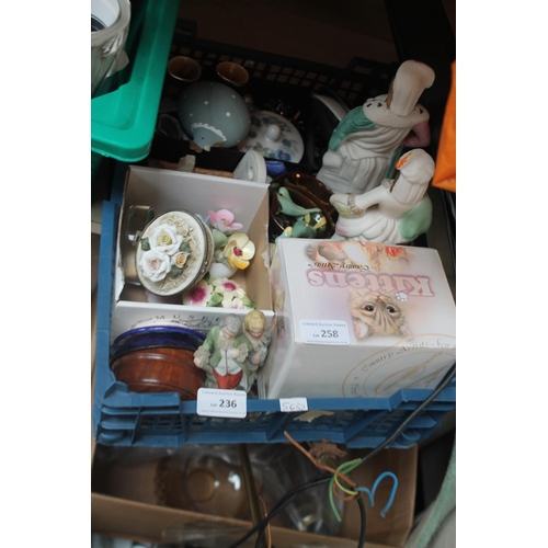 236 - BASKET OF MIXED ORNAMENTS