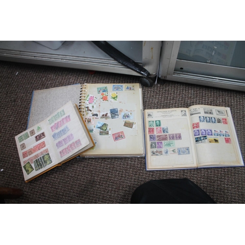 456 - STOCK STAMP ALBUM & CONTENTS PLUS 2 OTHERS