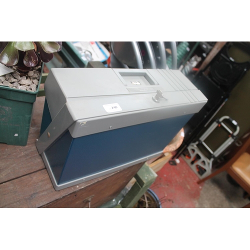 240 - LOCKABLE FILING BOX WITH KEY