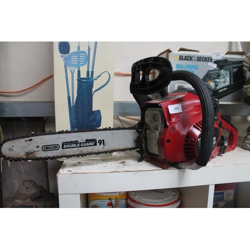 63 - EINHELL DOUBLE GUARD CHAINSAW (G.W.O.)