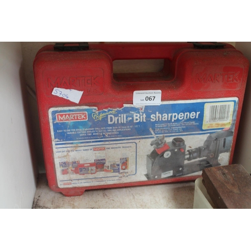 67 - CASED DRILL BIT SHARPENER