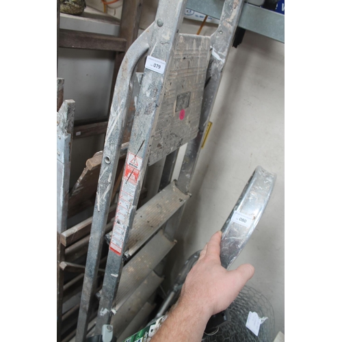 79 - FOLDING ALUMINIUM LADDER