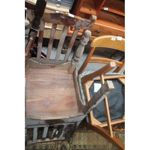 899 - 2 SHEESHAM WOOD CHAIRS