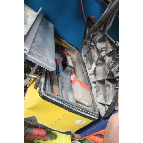 24 - TOOLBOX CONTAINING TOOLS AND GAS BLOW TORCH