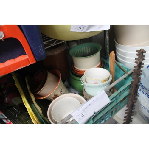 38 - LARGE SELECTION OF VASES AND PLANTPOTS