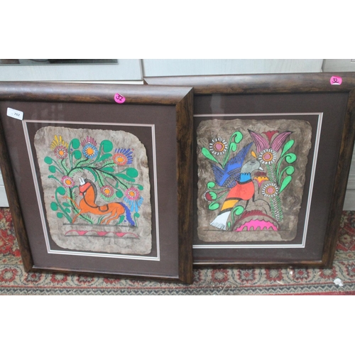 782 - PAIR OF FRAMED ANIMAL PICTURES