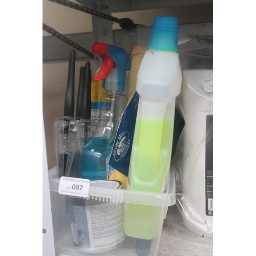 87 - SELECTION OF CLEANING PRODUCTS ETC