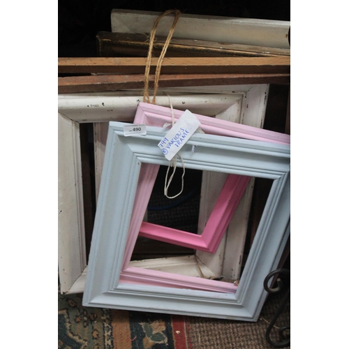 490 - VARIOUS PICTURE FRAMES