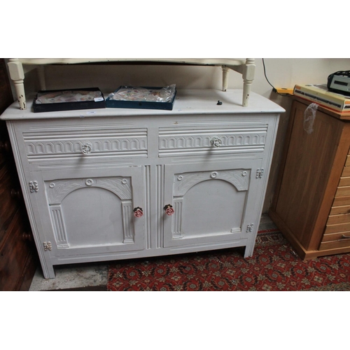 506 - PAINTED ROSEBUD HANDLE SIDEBOARD